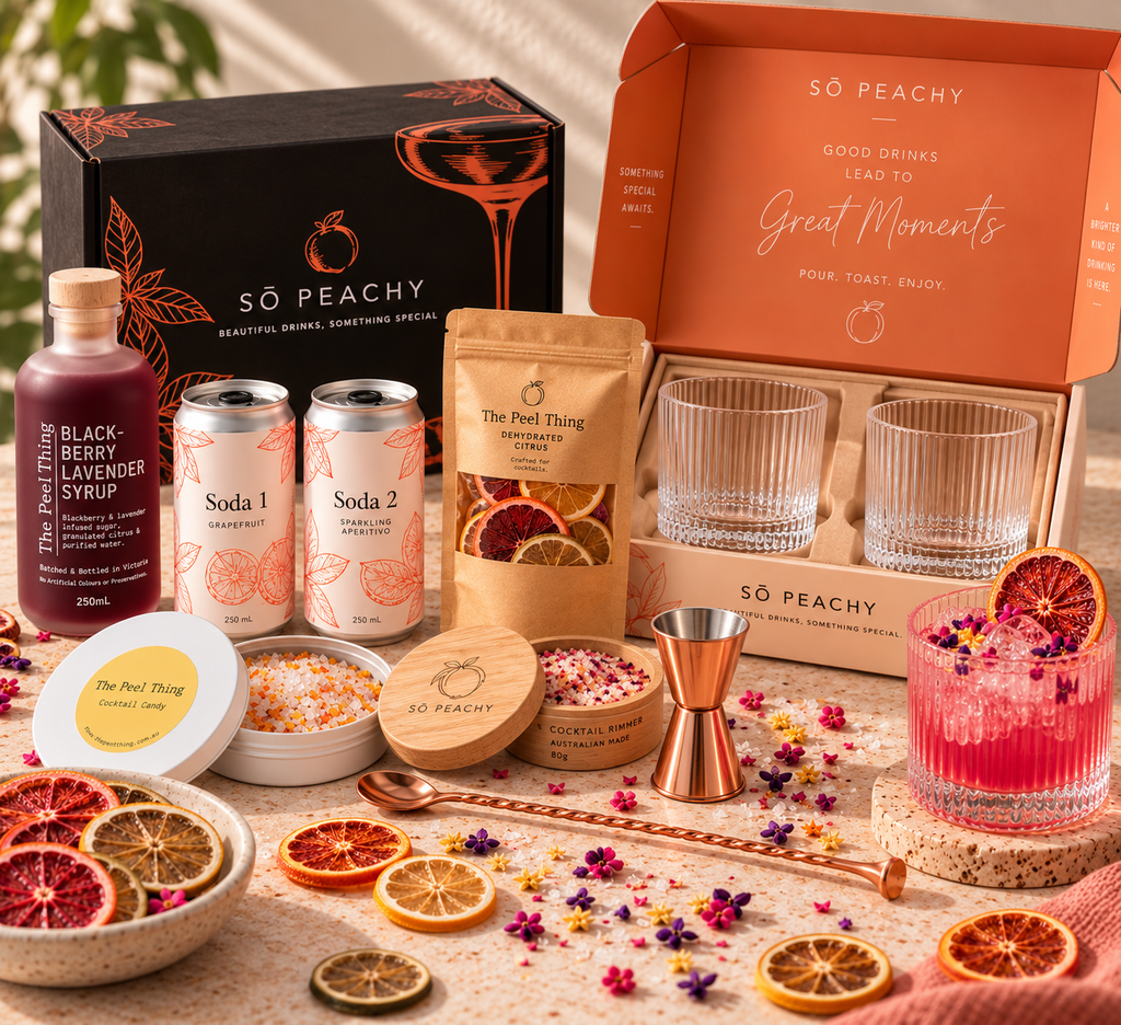 The SŌ PEACHY Trio — All Three Drink Experiences