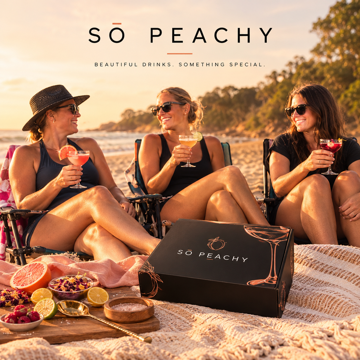 The SŌ PEACHY Trio — All Three Drink Experiences